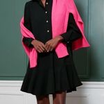 Tuckernuck Pomander Place Black Crepe Callahan Shirt Dress Women’s Size Large Photo 3