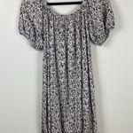 American Eagle Beachy Puff Sleeve Mini Dress Floral Women’s Size Medium White Photo 7