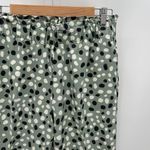 Ann Taylor  Pants Women MEDIUM TALL Green Black White Polka Dot Easy Ankle Photo 4