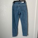 RE/DONE $265 NWT  90S HIGH RISE ANKLE CROP BLUE STONE JEANS SZ 25 Photo 1