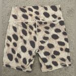 We Wore What Leopard Animal Print Cross-Over Biker Shorts, Size S Photo 3
