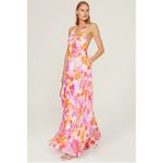 NEW Sau Lee Juliana Floral Wide Leg Jumpsuit Size 6 Pink Photo 2