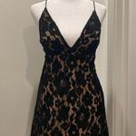Free People Dangerous Love Black Lace Overlay Mini Dress Photo 4