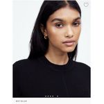 Madewell $168 Merino Wool Sweater Midi Dress Black NT938 Size S Photo 4