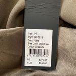 Shona joy Sophia Bias Cowl Neck Midi Dress in Graphite Photo 8