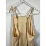 Women's Adjustable Strap with Pockets Slip On Jumpsuit Beige Size Medium NWOT Tan Photo 5