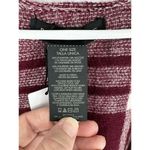 Banana Republic  Wrap Kimono Blanket Cashmere Blend Plaid Red Fringe Wine‎ New Photo 4