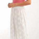 Hermoza Womens White Eyelet Eve Gaucho Pants Size Small Photo 0