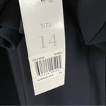 Donna Morgan Marine Navy Long Sleeves Back Zipper Belted Waist Jumpsuit, Size 14 Photo 4