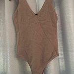 The Sang  size Large mocha colored bodysuit soft neutral basic Photo 0