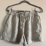 Reiss  Lacey Linen Blend Pull On Shorts in Gray Size 4 Photo 5