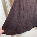 J.Crew Brown Textured Halter Top A-Line Midi Flare Bottom Dress Photo 9