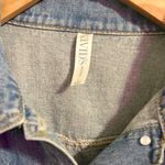 David's Bridal Custom Bride Denim Jacket Embroidered Floral Wedding Jean Jacket Photo 2