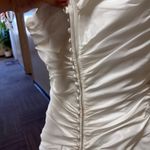 David's Bridal  Off-Shoulder White Wedding Dress Photo 10