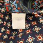 Derek Lam 10 Crosby Navy Silk Print Blouse Size 6 Photo 6