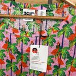 Bouffants & Broken Hearts‎ Pink Cap Sleeve Flamingo Top Size Small Photo 3