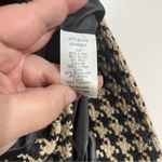 CAbi  Houndstooth Full‎ Zip Sweater Jacket with Faux Fur Collar Women's Size 6 Photo 5