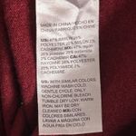 Chico's  Cashmere Sweater Large Or 2 Burgundy‎ Cowl Neck Photo 6