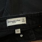 Abercrombie & Fitch  denim mini skirt mid rise black size 27 sold out style NWOT Photo 1