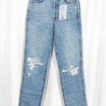 Revice Denim Revice Frontrunner High Rise Distressed Straight Leg Jeans Grand Prix Light Wash Photo 0