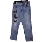 Lucky Brand Women Jeans Bridgett Distressed slim butterfly jeans size 27 Photo 1
