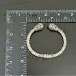 ROBERT MANSE 925 Bali Sterling Silver 18K Gold Labradorite Twisted Cable Bangle Photo 11