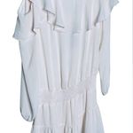 Krisa Ivory Ruffle Skirt Dress Size XS Photo 2