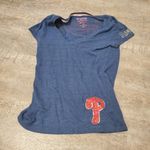 PINK - Victoria's Secret  MLB With 5th & Ocean Blue Phillies Short Sleeve T-shirt Photo 0