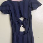 Reformation Reformed by  Fauna Midnight Blue Cutout boho Maxi Dress size small Photo 6