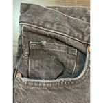 We The Free  People Distressed Black Jeans 30 Button Fly Denim Actual 34x29.5‎ Photo 8