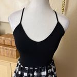 Theory Silk Rubin Plaid Sundress Black/White One Size Photo 2