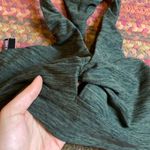 Victoria's Secret  HEATHERED OLVE GREEN FRONT KNOT SPORTS BRA TOP RACERBACK Photo 1