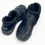 Ryka Namaste Black Faux Fur Lining Round Toe Slip On Winter Ankle Boots, Size 9 Photo 0