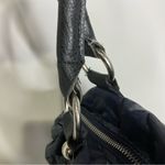 LP/LP quilted‎ puffer purse navy blue 14” x 8.5” x 4” Black Photo 5