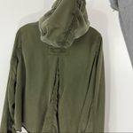 Free People  Green Utility Hooded Jacket Small Photo 5