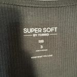 Torrid super soft rib knit lace olive green long sleeved sweater women's size 3X Photo 2