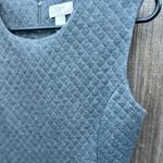 Loft  Charcoal Quilted Fit & Flare Mini Dress size XS Photo 2