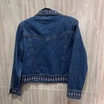 Gordon & James Embellished Rhinestone Denim Jean Jacket Western Studded Large Blue Photo 3