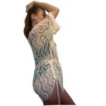 Women’s medium Swimsuits Lace Cover Up Romper Bathing Suit Mesh Coverup​ White Photo 5