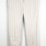 Ann Taylor Linen Striped Pants Sz 8 Photo 0