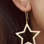 Big Holiday Star Earring, Statement Earring Photo 0