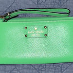 Kate Spade Green Leather Wallet/Wristlet Photo 0