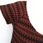 Free People  knit ruffle hem zigzag print women’s dress Size Small Photo 4