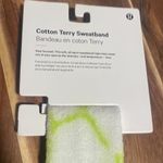 Lululemon Sweatband Headband New Cotton Terry Sweatband Electric Lemon ELLE OS Photo 1