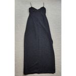 City Triangles Vtg  Black Glitter Prom Dress M Strappy Open Back Y2K 90s Evening Photo 4