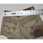 Levi's women's shorts gray 501 button fly W26'' Photo 6