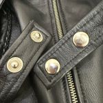 Vintage FIRST Black 100% Genuine Leather Biker Vest Women’s Halter Vest Size M Size M Photo 9