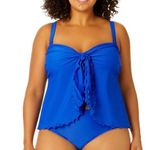 Time & Tru NWT Blue Tankini with matching Bottom 3X Photo 0