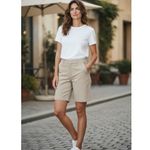 Apt. 9  Essentials Bermuda Shorts Khaki Size 8 — Classic Tan, 10" Inseam Photo 9