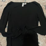 H&M  Black Long Sleeve Top Photo 0